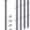 Καρφωτικό για πρόκα γωνίας 16° με στρογγυλό κεφάλι και σπείρωμα σε πομπίνα με συρμάτινη σύνδεση 3X-CNW50 PREBENA