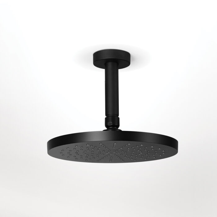 Βραχίονας οροφής με κεφαλή ντους R50813+E044075 black matt